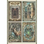 A4 rizspapír, csom. - Magic Forest cards