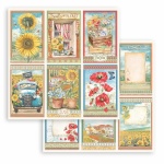 Scrapbooking kétoldalas papír - Sunflower Art 6 cards