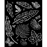 Vastag stencil cm 20x25 - Sunflower Art leaves