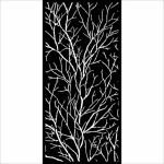 Vastag stencil cm 12X25 - Branches