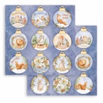 Scrapbooking kétoldalas papír - Winter Valley balls