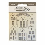 Chipboard cm 14x14 - Cozy houses
