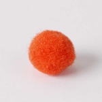 Zsenília pompon 1 cm, 100 db / csomag - sötétnarancs