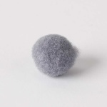Zsenília pompon 2 cm, 100 db / csomag - sötétszürke