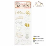 Rub-on cm 10,16x21,6 - Create Happiness Christmas bells
