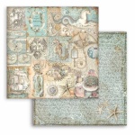 Scrapbooking kétoldalas papír - Songs of the Sea texture