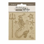 Chipboard cm 14x14 - Songs of the Sea Mermaid