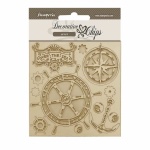 Chipboard cm 14x14 - Songs of the Sea rudder