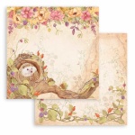 Scrapbooking kétoldalas papír - Woodland hedgehog