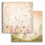 Scrapbooking kétoldalas papír - Woodland grassland