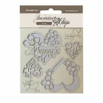 Chipboard cm 14x14 - Blue Land memories