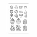 Szilikon öntőforma A5 - Coffee and Chocolate sweets