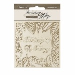 Chipboard cm 14x14 - Coffee and Chocolate creativity energy