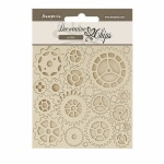 Chipboard cm 14x14 - Voyages Fantastiques gears
