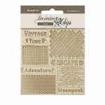 Chipboard cm 14x14 - Voyages Fantastiques nets