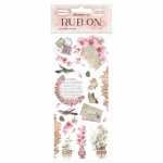 Rub-on cm 10,16x21,6 - Orchids and Cats letters
