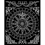 Vastag stencil cm 20X25 - Sir Vagabond in Fantasy World round