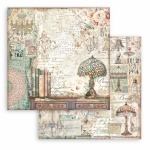 Scrapbook kétoldalas papír - Brocante Antiques lampshade