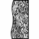 Vastag stencil cm 12X25 - Sea Land waves