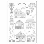 Lágy PVC forma A4 - Sea Land houses and lighthouse