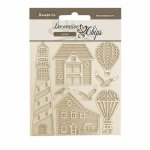 Chipboard cm 14x14 - Sea Land lighthouse