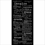 Vastag stencil cm 12X25 - Create Happiness Secret Diary dictionary