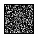 Vastag stencil cm 18X18 - Garden leaves pattern