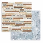 Scrapbook kétoldalas papír - Create Happiness Secret Diary quotes pattern