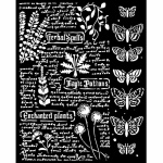 Vastag stencil cm 20X25 - Fortune botanic