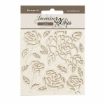 Chipboard cm 14x14 - Shabby Rose roses