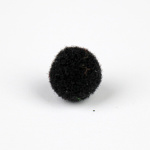 Zsenília pompon 1 cm, 100 db / csomag - fekete