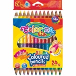 Colorino Kids JUMBO trio kétvégű 12/24 színesceruzakészlet