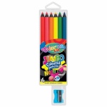 Colorino NEON JUMBO kerek 6db-os színesceruzakészlet