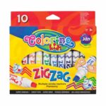 Colorino ZIG-ZAG vágott hegyű 10db-os filctollkészlet 3+