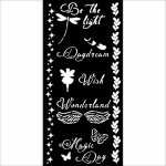 Vastag stencil cm 12X25 - Wonderland Magic Day