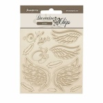 Chipboard cm 14x14 - Wonderland wings