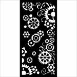 Vastag stencil cm 12X25 - Gear up for Christmas gears