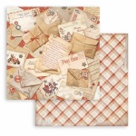 Scrapbooking kétoldalas papír - Gear up for Christmas post cards