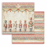 Scrapbooking kétoldalas papír - The Nutcracker soldiers