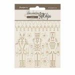 Chipboard cm 14x14 - The Nutcracker soldiers