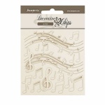 Chipboard cm 14x14 - The Nutcracker music