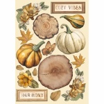 Színes fafigurák A5 - Golden Harmony pumpkins