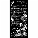 Vastag stencil cm 12X25 - Golden Harmony letter