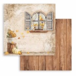 Scrapbooking kétoldalas papír - Golden Harmony window