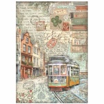 A4 A4 rizspapír csom. - Art of Travelling tram