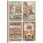 A4 A4 rizspapír csom. - Art of Travelling 4 cards
