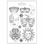 Lágy PVC öntőforma A4 - Masquerade masks