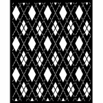 Vastag stencil cm 20X25 - Master of Magic rhombus pattern