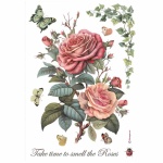 A4 rizspapír csom. - Big rose