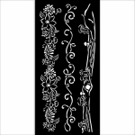 Vastag stencil cm 12X25 - Hidden Grove 3 borders
